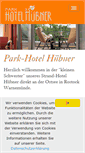 Mobile Screenshot of parkhotelhuebner.de